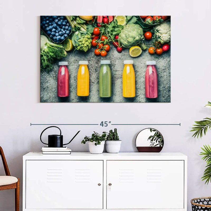 Yarlin Fresh Fruit Juices, 26" H x 39" W