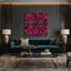 Art mural sur toile brun op art 16-58569380