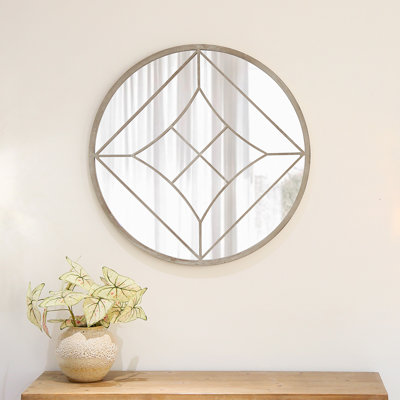 Iron Round Mirror