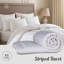 Opulent Home Striped Summer Duvet & Pillow Set – 4.5 Tog Ultra Lightweight, Breathable & Hypoallergenic - Available Single/Double/King/Super King-122096558