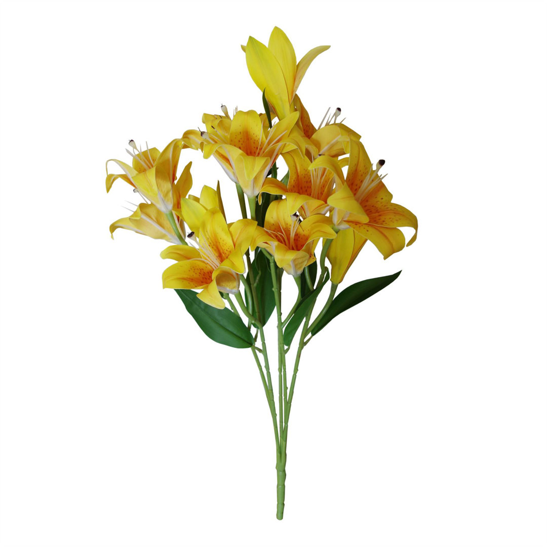 Artificial Lily Plant 60cm Large Realistic Bare Stem Flowers
