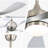 52 Inch Modern Ceiling Fan With 5 ABS Blades, Reversible Motor & Smart Remote Control,3 Color Dimmable Led Light-5427477-5427476