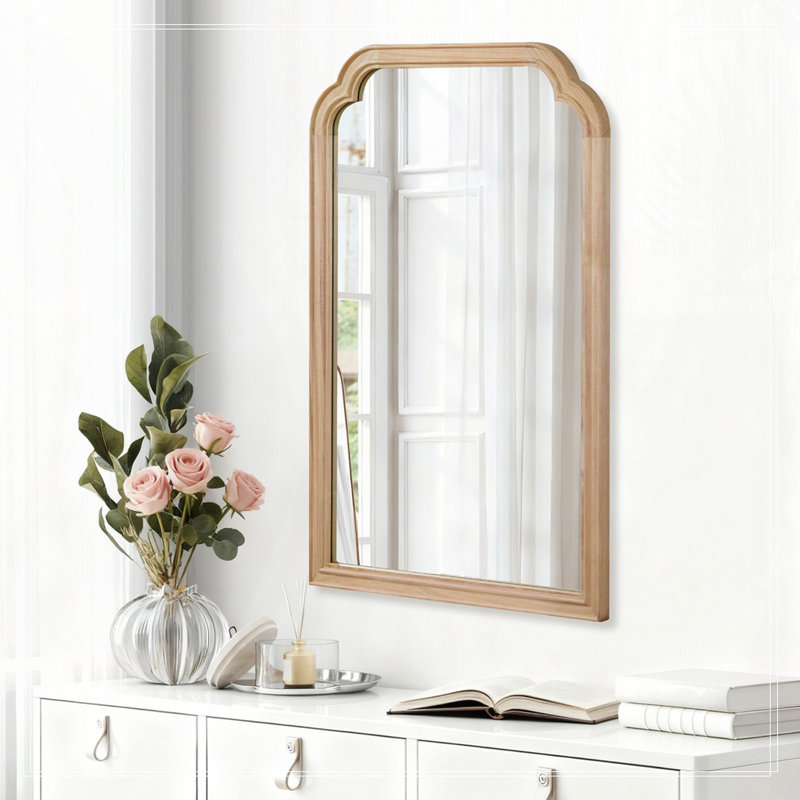Miroir de coin, Brun jaune, 30 po x 20 po