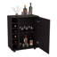 Chariot-bar Wick avec rangement intégré pour le vin, armoire spacieuse et roulettes lisses-1933816592