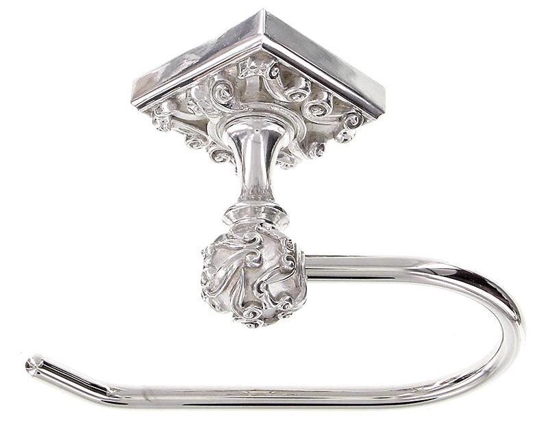 Sforza Wall Mounted Toilet Paper Holder, Polished Nickel