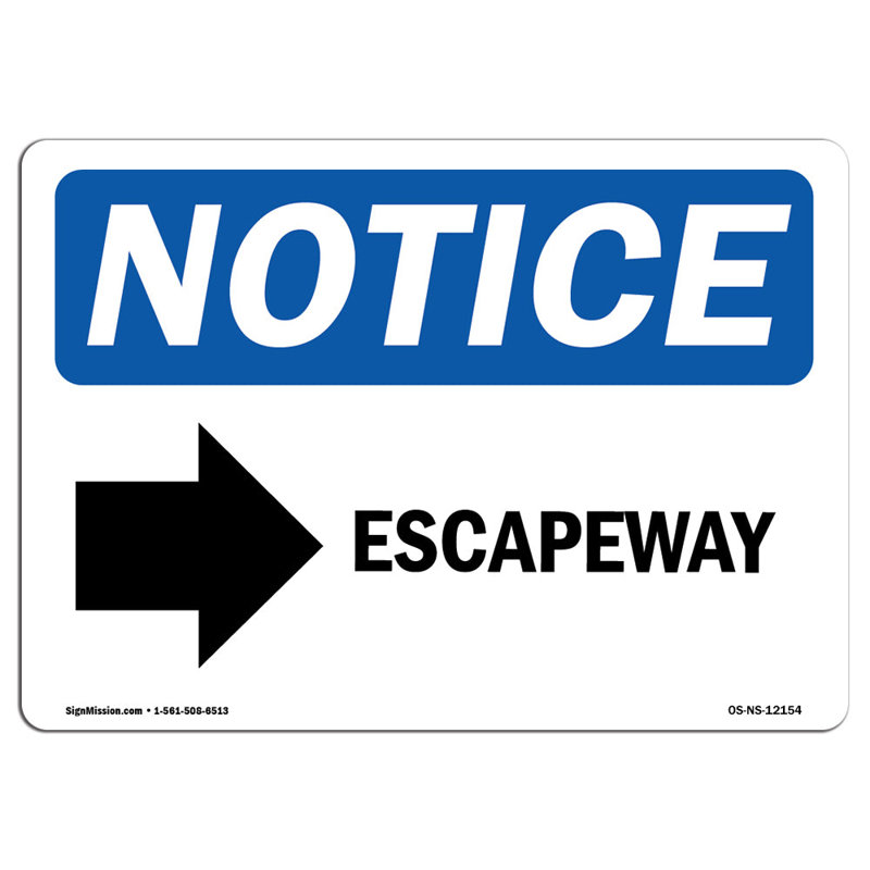 Signe de flèche Escapewayright