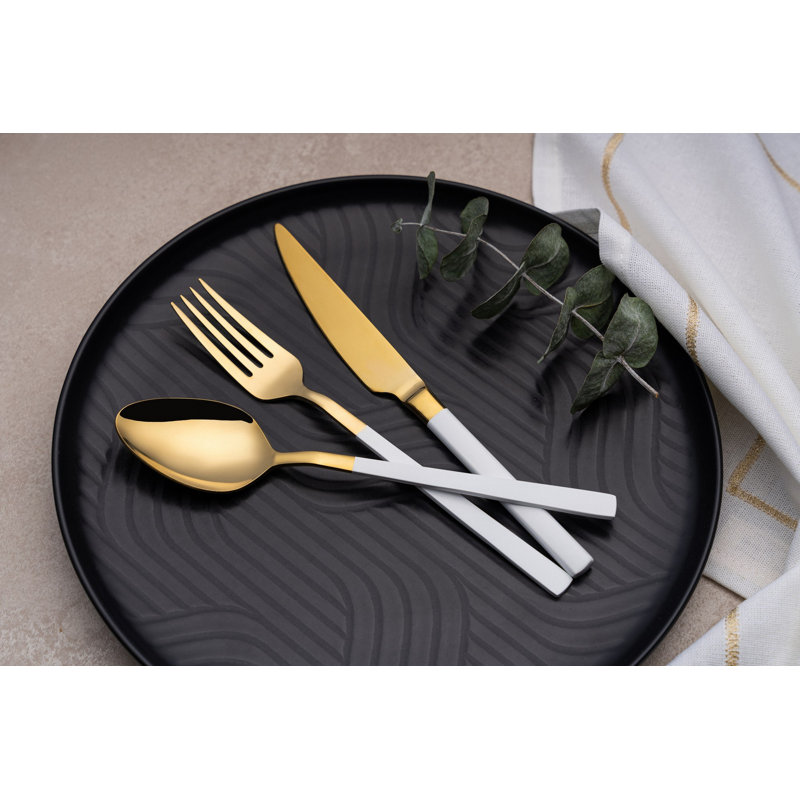 Cutlery Set, Silver/Gold