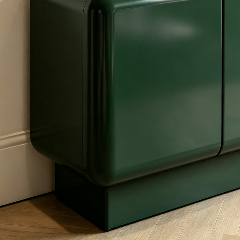 buffet moderne minimaliste de couleur unie, Dark green
