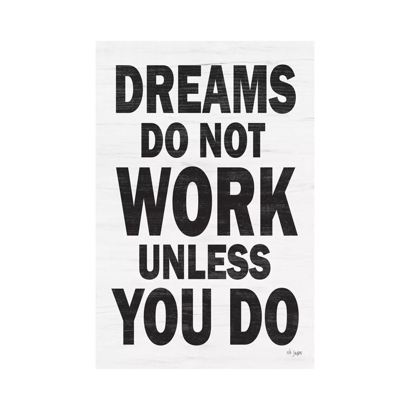 Dreams 1 Piece Wrapped Canvas Wall Art, 66.04 cm H x 45.72cm W