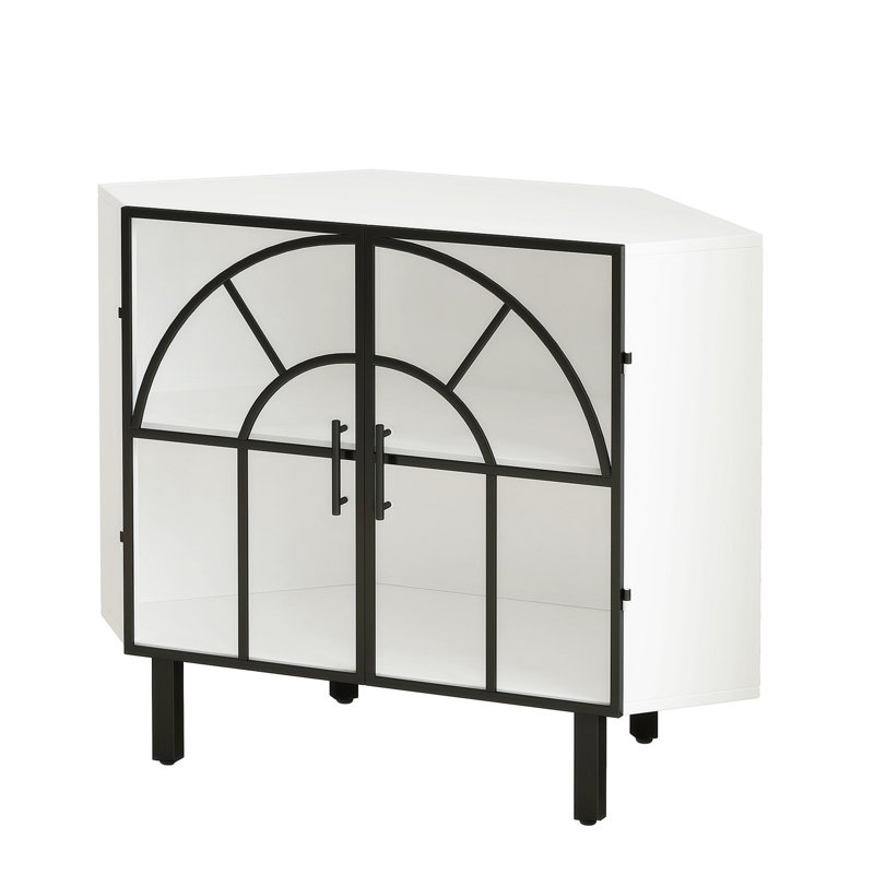 Armoire de coin en verre 37,4 po Blairview