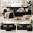 Cloud-Like Modular Sectional Sofa With Chaise-2080213702