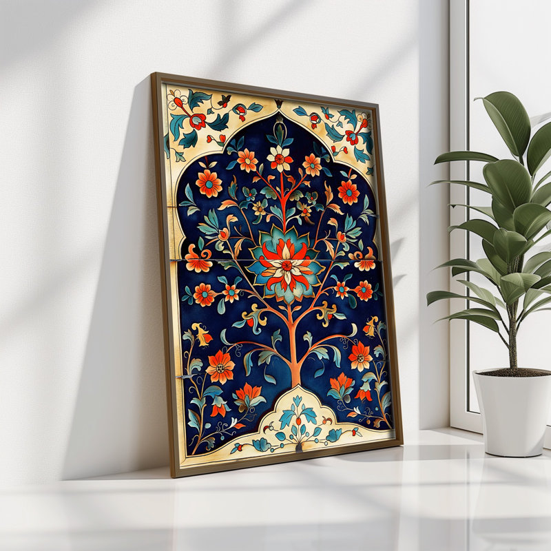 Élégante peinture décorative en panneau de fibres à densité moyenne, 13,8 x 18,5 x 0,1 pouces | 100% panneau de fibres à densité moyenne avec épaisseur de 3 mm, cadre 100% bois de pin | Œuvre d'art imprimée aux UV pour une décoration élégante, parfaite pour le salon ou le bureau