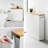 Yamazaki Home Tower Pull-Out Bathroom Storage Cabinet - Slim Bathroom Organizer With Wood Top-115070661