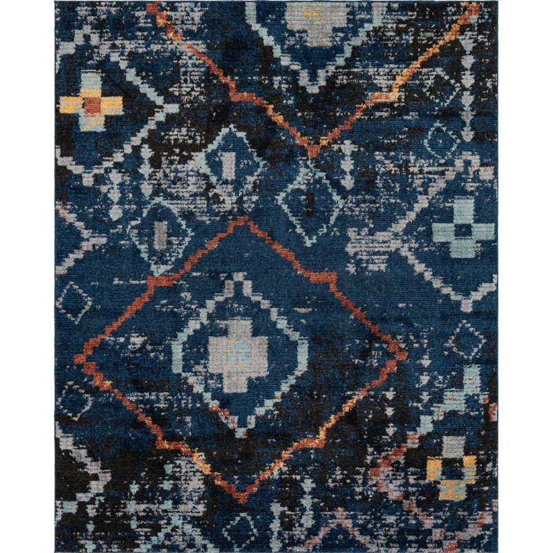 Victorville Abstract Indoor Rug, Rectangle 8' x 10'