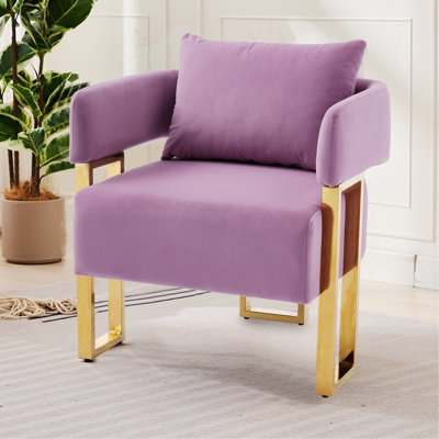 Canapé de style moderne pour l'intérieur, chaises d'appoint décoratives modernes et élégantes avec pieds en métal, idéales pour le salon, le vestiaire, la salle de réception et le bureau, vendues par paire