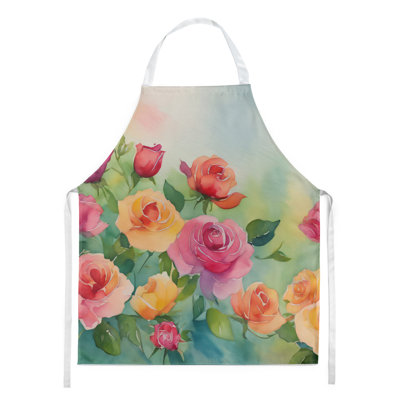 Roses en tablier aquarelle