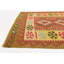 Tapis de zone en laine vert/beige/rouge 3 pi 4 po x 6 pi 6 po one-of-kind à la main noué la Doorfield
