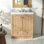 Comptoir de meuble-lavabo en quartz 30 po et lavabo en céramique Carrara, assemblage requis