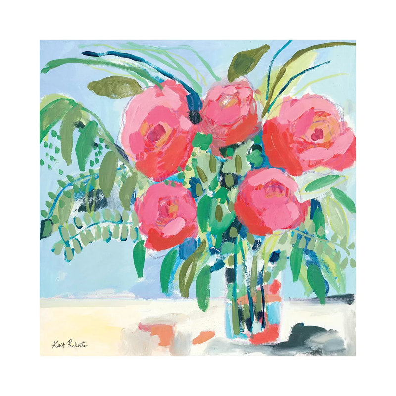 Look How Far We’Ve Come by Kait Roberts - Painting on Canvas, 45.72cm H x 45.72cm W x 3.81cm D, Wrapped Canvas