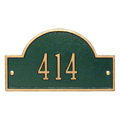 1-Line Wall Address Plaque