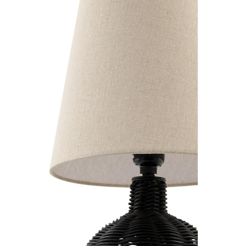 Lampe de table Bhaven, Noir, noir, noir, noir