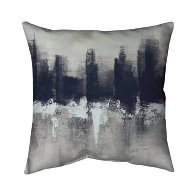 Dark city - 18"x18" Throw pillow cover - Poly twill - Print on demand