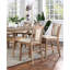 Chaises à hauteur de comptoir (de 2) - Bois naturel transitionnel de couleur beige avec assise rembourrée et solide pour la salle à manger