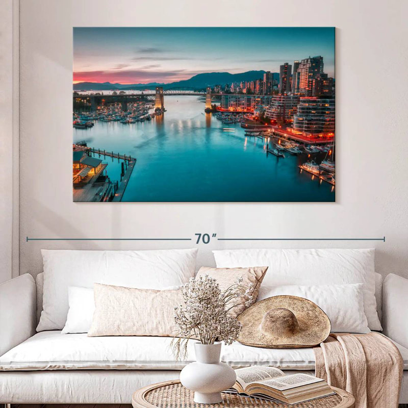 Tergel Vancouver Waterfront Skyline, H 34 po x l 51 po