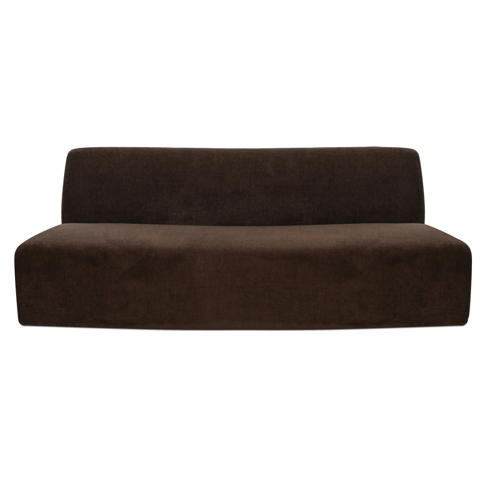 REMI 81" Convex Modular Sofa, Brown