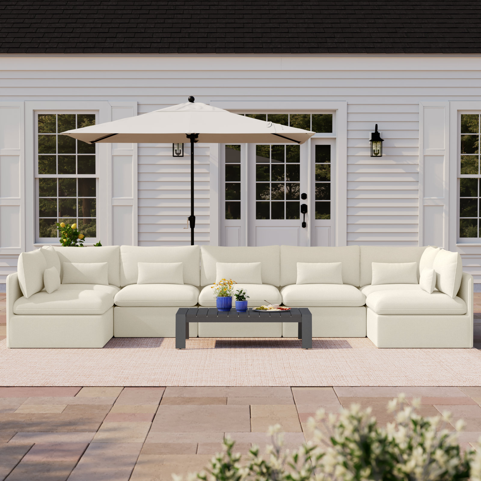 Valliere 8pc Multi-Chair Seating Set