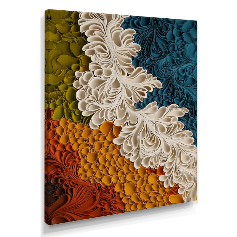 Noveta - Abstract Wall Art Living Room, H 20 po x l 12 po, Toile tendue, Ne s’applique pas