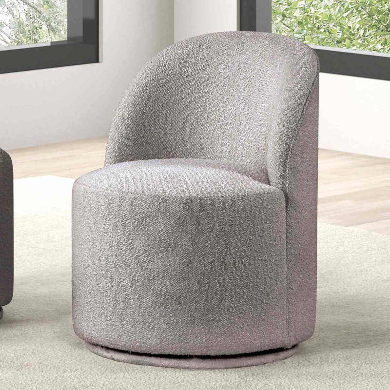 Chaise pivotante 360 ° 1 pièce, Gris clair