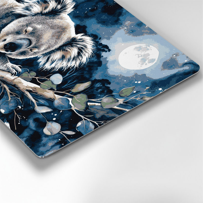Faune, art mural gris Koala, H 20 po x l 30 po