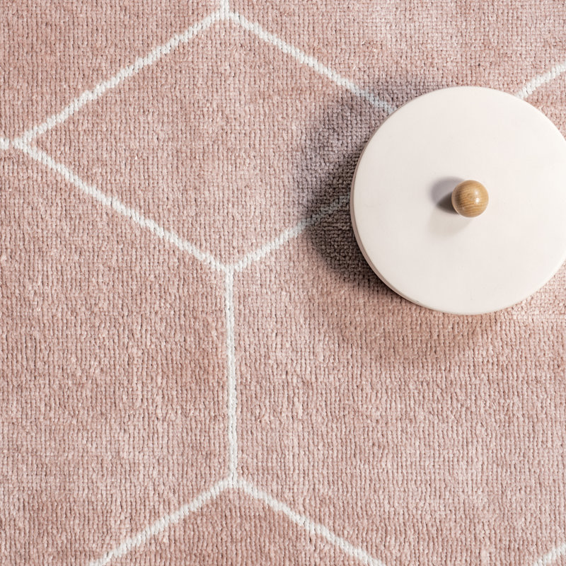 Tapis géométrique pour salle à manger Veronica, Rectangle 4 pi 3 po x 6 pi