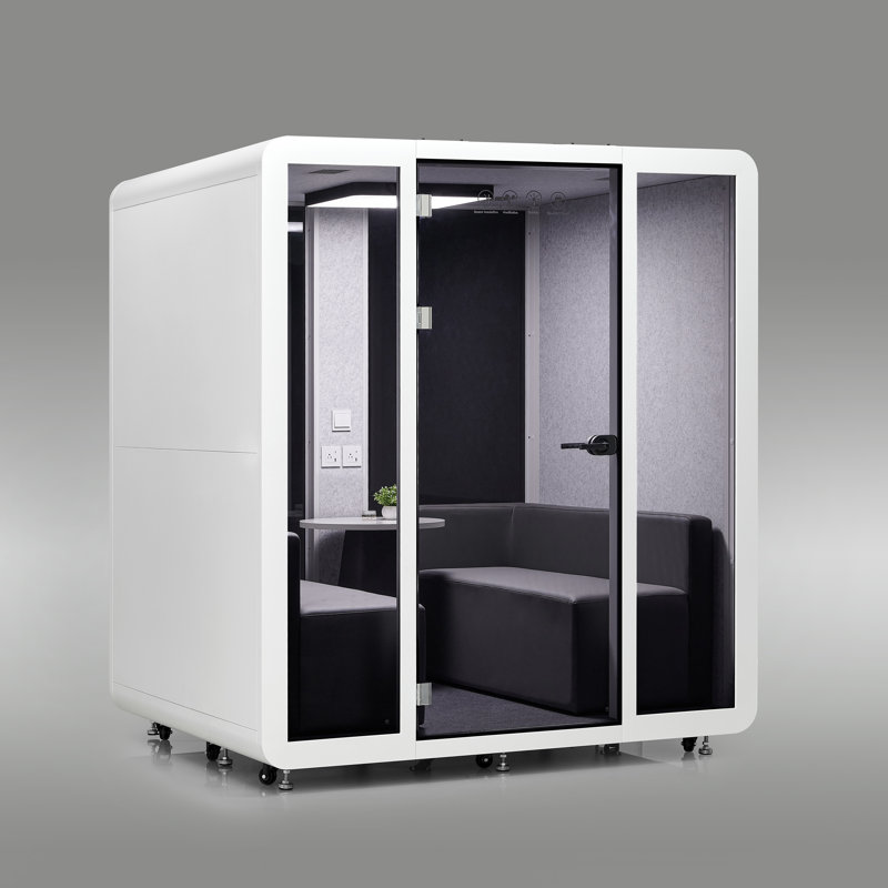 Cabine de réunion Venti White Sound Modular Pod - 4-6 personnes