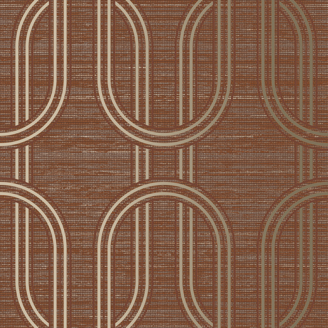 Sagers Indulgent Geo Onyx 33' L x 21" W Wallpaper Roll Ivy Bronx 