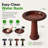 Marbled Glaze Bird Bath-45721392