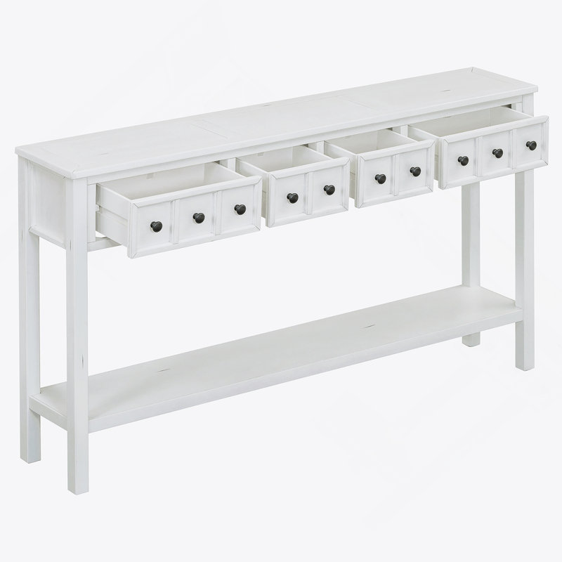 Console 60,03 po, Blanc antique