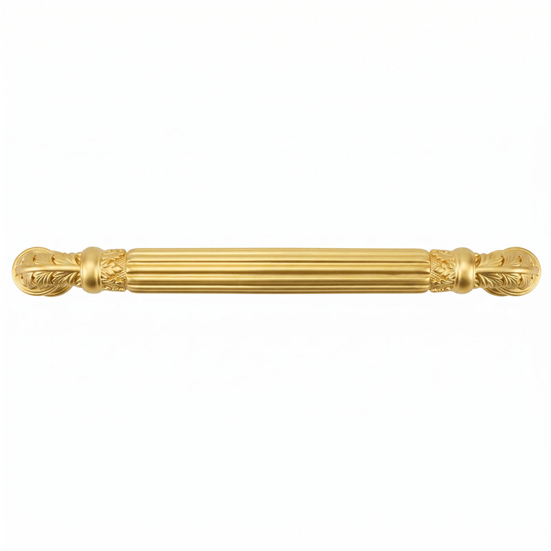 EDGAR BEREBI NANTUCKET 5" CENTER TO CENTER PULL IN SATIN GOLD PLATE, Satin Gold