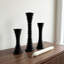 Ebony Wood Collection Candlestick-464206729