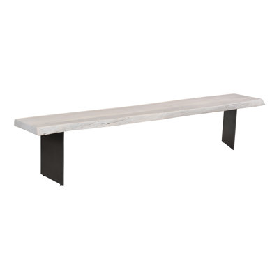 Banc en bois Roberto 92 "Live Edge