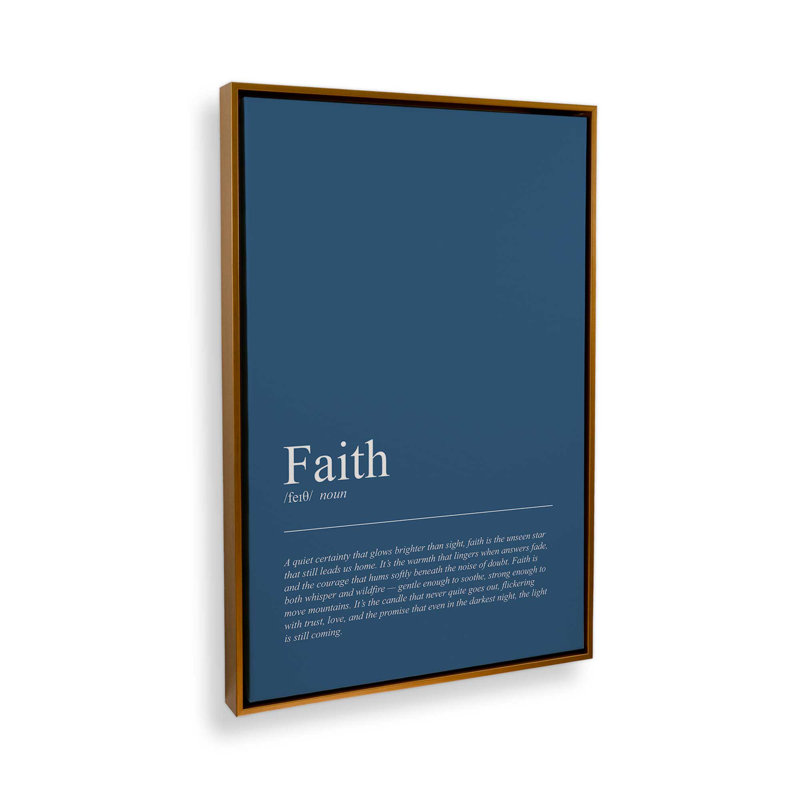 Reproduction d'art sur toile The Light of Faith, Or poli, H 48,75 po x l 32,75 po