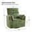 Myftar 38.5" W Power Swivel Recliner-129453160