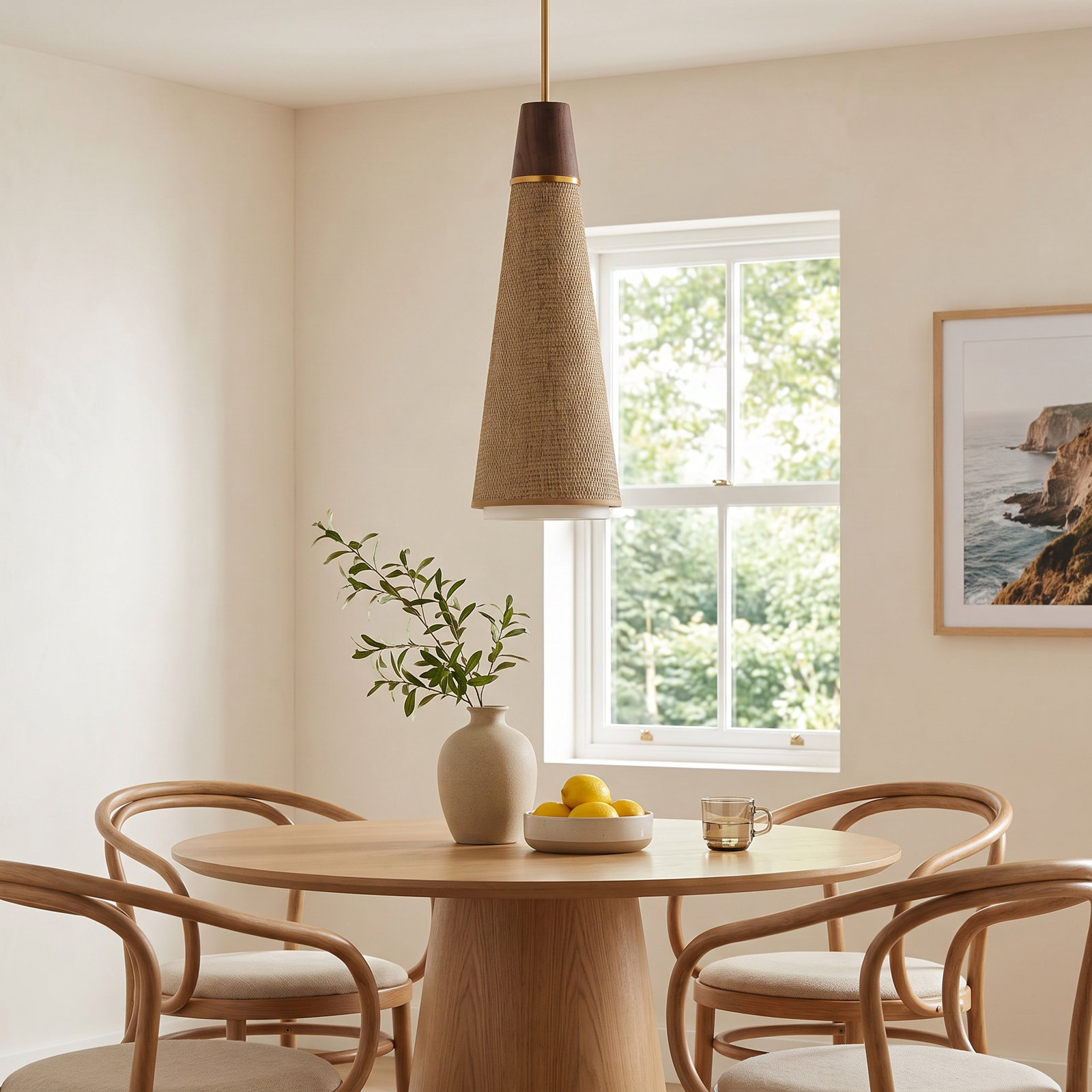 Cayra Single Light Steel Dimmable Pendant