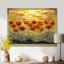 Coucher de soleil sur les vagues du champ de coquelicots I - coquelicots, art mural-1163499789-1163499791