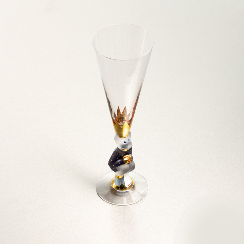 Sparkling Devil Flute, Purple/Clear/Gold