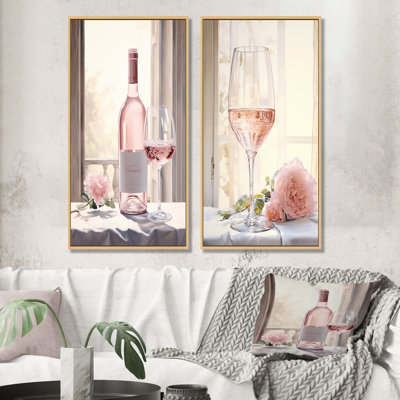 Sancerre Serenity - Wine Canvas Prints Set Of 2