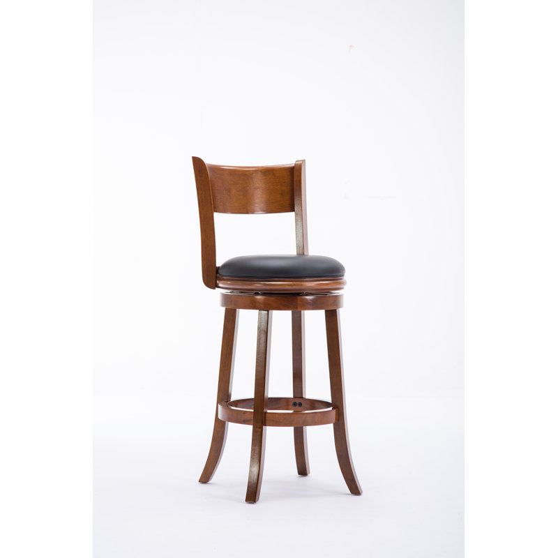 Tabouret de bar et de comptoir Analuz, Tabouret de bar (siège d'une hauteur de 30 po), Noyer