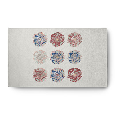 Chenille Floral Indoor Rug