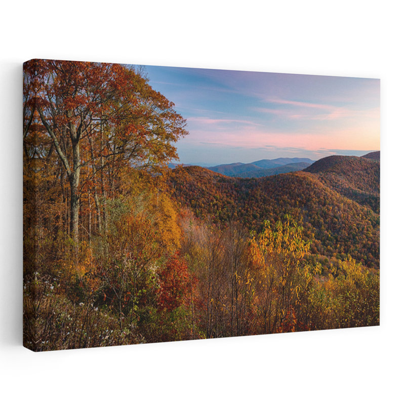 Autumn Morning Shenandoah National Park Virginia USA 1 Piece Wrapped Canvas Wall Art, 40.64 cm H x 60.96 cm W